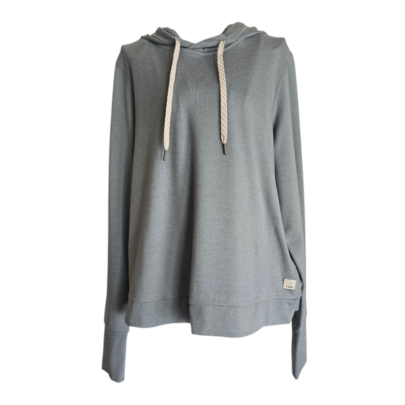 VUORI Halo Essential Hoodie | Mallorca Heather Blue, Size M - Picture 4 of 9